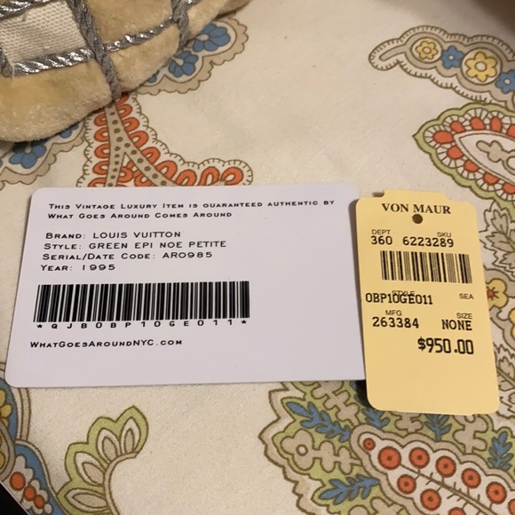 Perfect!! Louis Vuitton Noe epi green leather bucket handbag - Picture 11 of 16